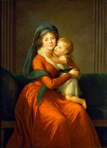 Elisabeth Vigee-Lebrun - Portrait of princess Alexandra Golitsyna and her son Piotr